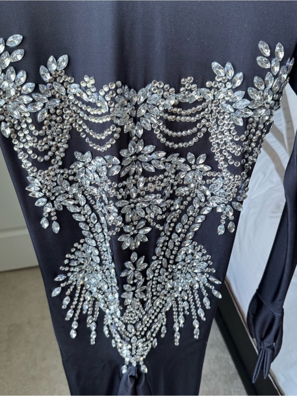 Chesten Long Sleeve Rhinestone Embellished Jumpsuit - Picture 11 of 14